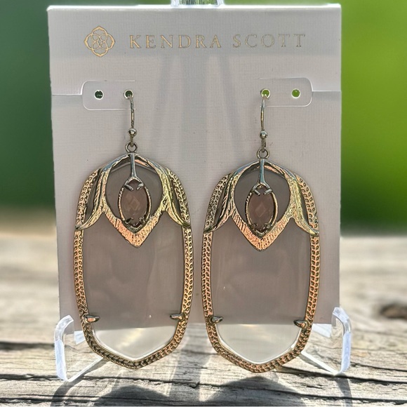 Kendra Scott Darby Earrings in Slate Cat's Eye